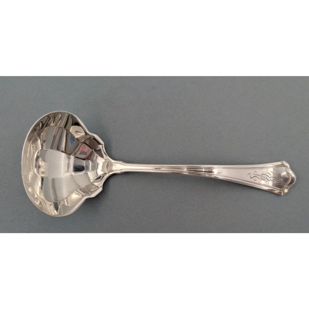 R Wallace & Sons Washington Sterling Silver Gravy Sauce Ladle 7